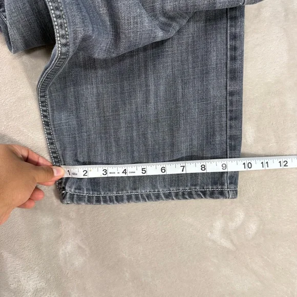 Vintage Royal Blue Jeans Men's Sz 36x32 Grey Baggy Y2K 90s Hip Hop Skater - Picture 10 of 10